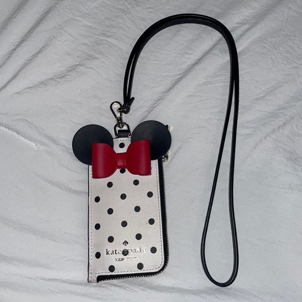 Disney x kate spade minni mouse lanyard